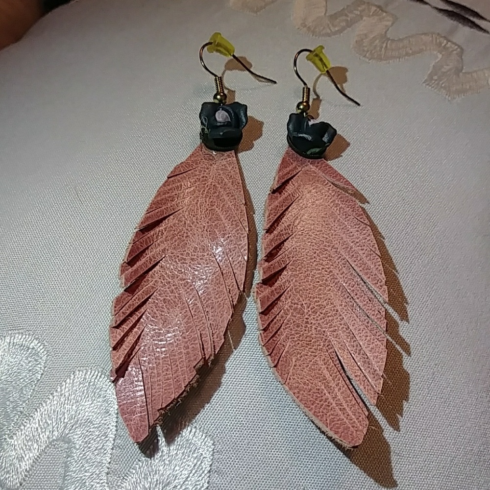 Selfmade Leather earrings
